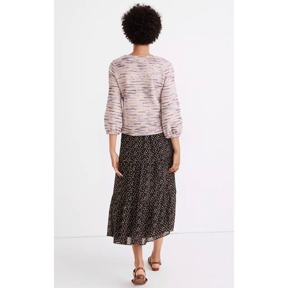 π Madewell Rainbow Jacquard Full Sleeve Top L NWT - Picture 3 of 8